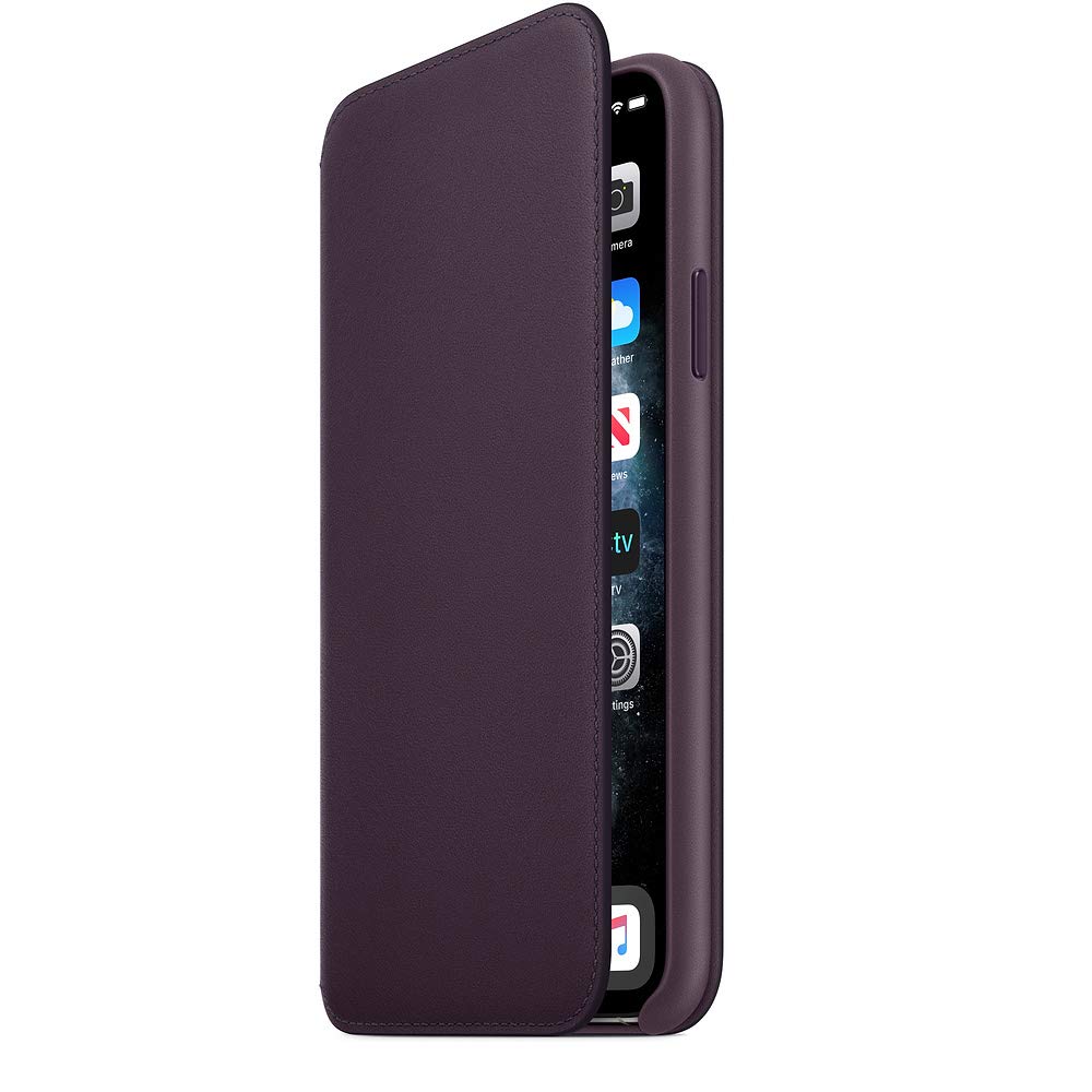 Foto 7 pulgar | Funda Tipo Libro De Piel Para Apple Iphone 11 Pro Max Berenjena - Venta Internacional