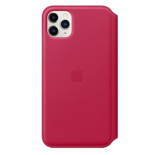 Foto 2 | Funda De Piel Tipo Folio Para Apple Iphone 11 Pro Max Frambuesa - Venta Internacional