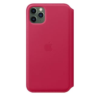 Foto 3 | Funda De Piel Tipo Folio Para Apple Iphone 11 Pro Max Frambuesa - Venta Internacional