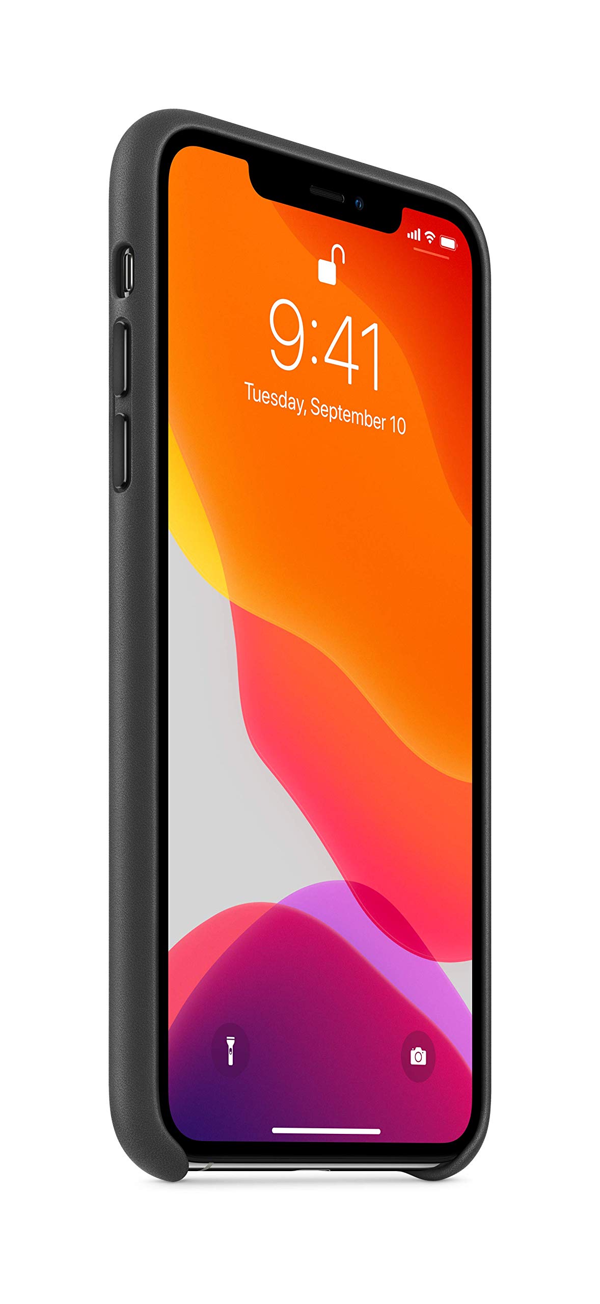 Foto 4 pulgar | Funda Apple Piel Negra Corte Delgado para iPhone 11 Pro Max - Venta Internacional