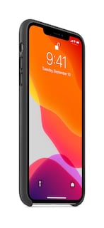 Foto 3 | Funda Apple Piel Negra Corte Delgado para iPhone 11 Pro Max - Venta Internacional