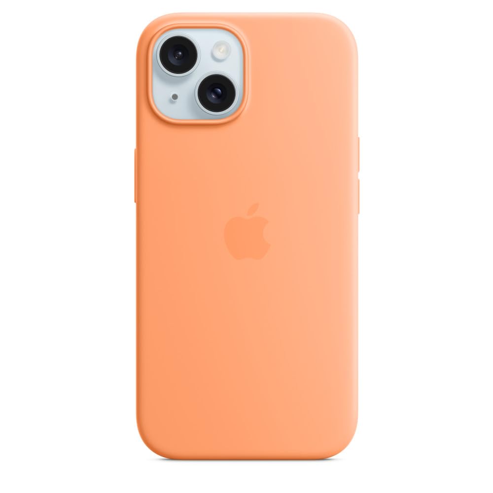 Foto 2 pulgar | Funda De Silicona Para Apple Iphone 15 Con Magsafe, Color Naranja - Venta Internacional.