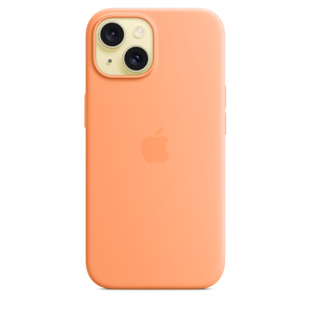 Foto 4 pulgar | Funda De Silicona Para Apple Iphone 15 Con Magsafe, Color Naranja - Venta Internacional.