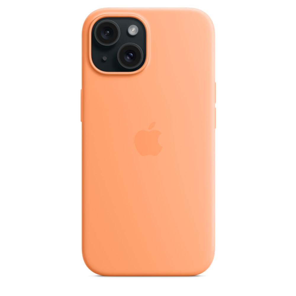 Foto 6 pulgar | Funda De Silicona Para Apple Iphone 15 Con Magsafe, Color Naranja - Venta Internacional.