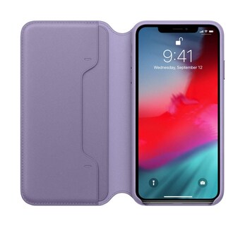 Foto 3 | Funda De Piel Para Apple Iphone Xs Max Lila - Venta Internacional