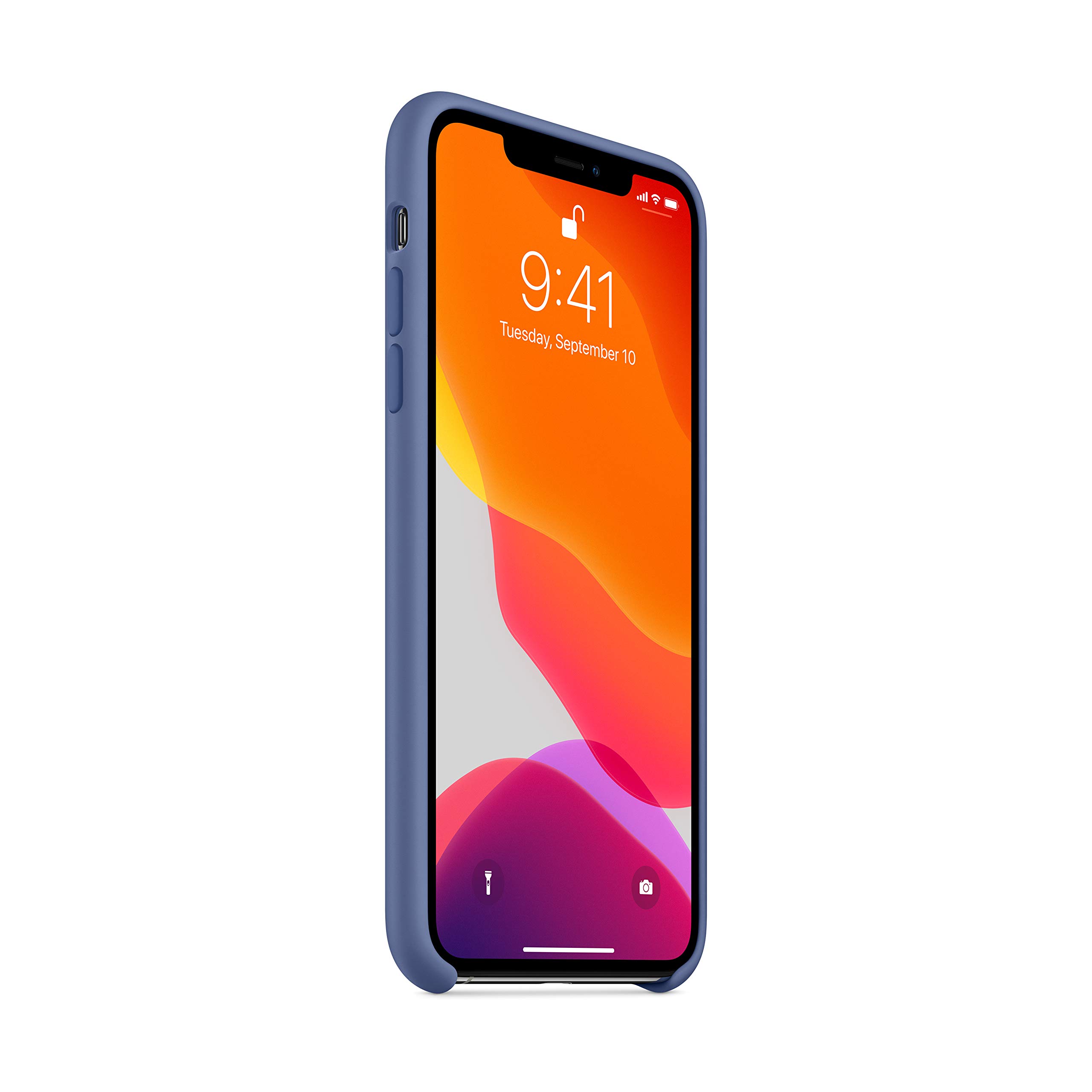 Foto 2 | Funda De Silicona Para Apple Iphone 11 Pro Max, Lino, Azul - Venta Internacional.