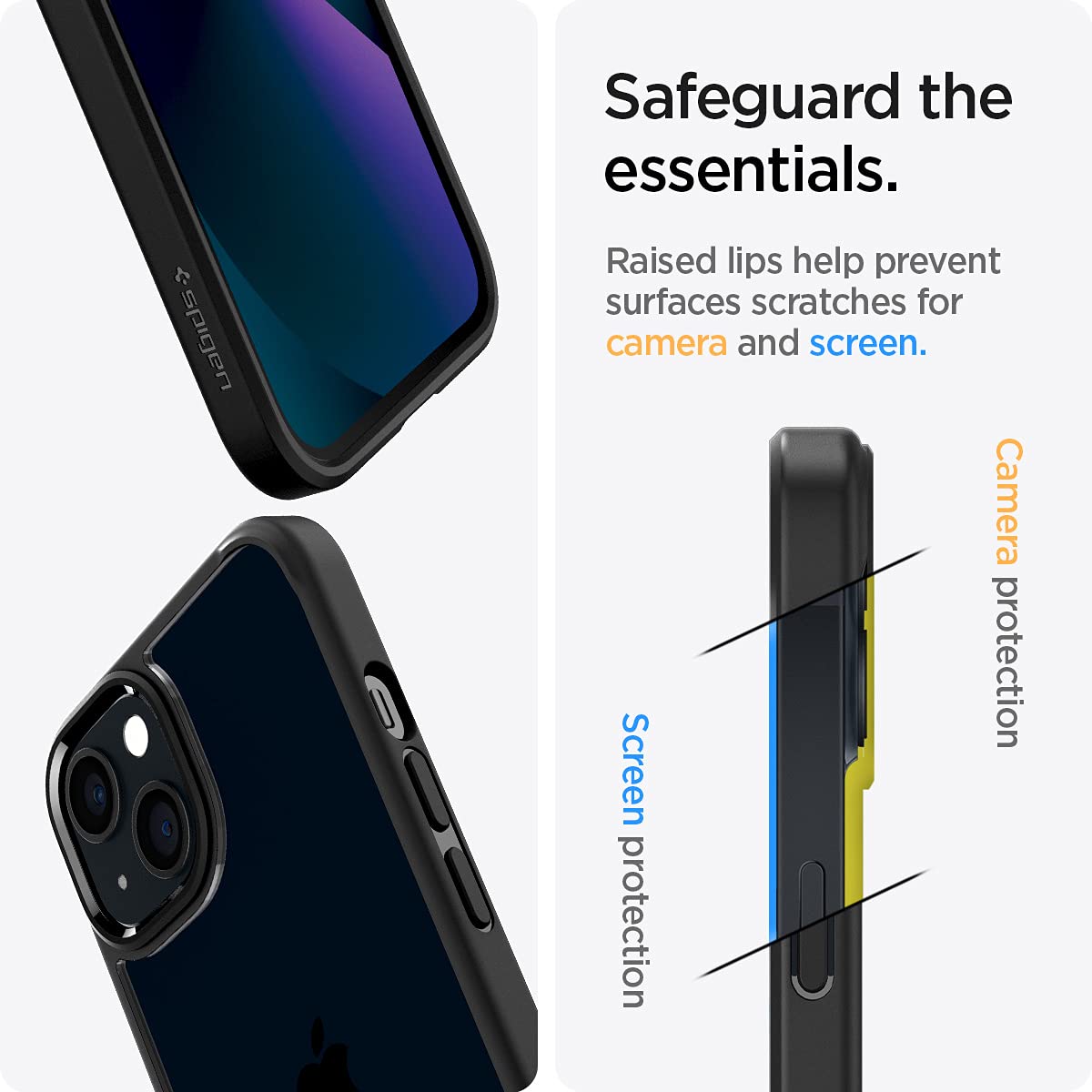 Foto 6 | Funda De Teléfono Spigen Ultra Hybrid Para Iphone 13 (2021) - Negra - Venta Internacional.
