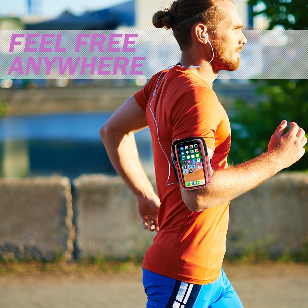 Foto 4 pulgar | Brazalete Formfit Para Smartphones Con Compartimento De Almacenamiento, Color Rosa - Venta Internacional.
