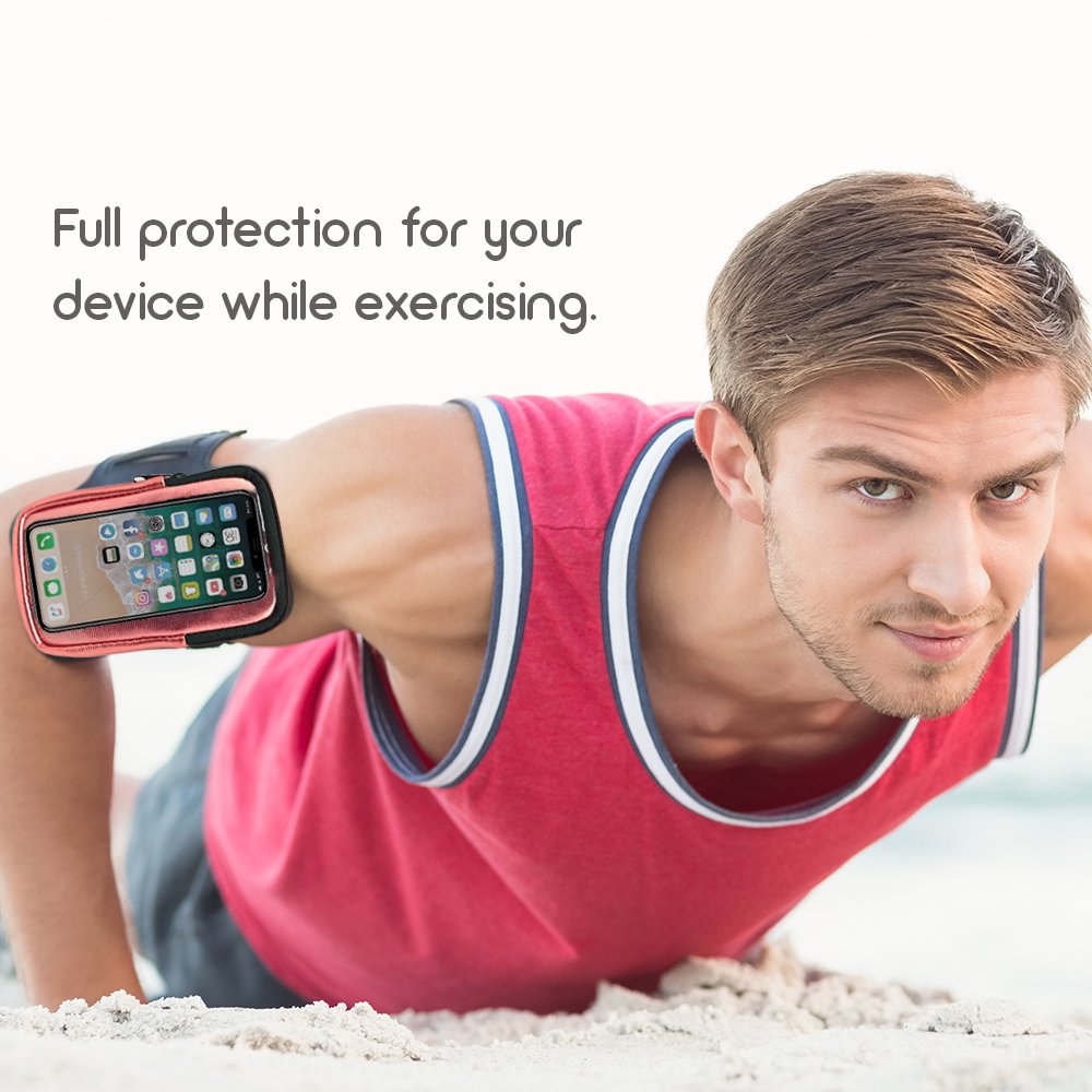 Foto 4 | Brazalete Formfit Para Smartphones Con Compartimento De Almacenamiento, Color Rosa - Venta Internacional.