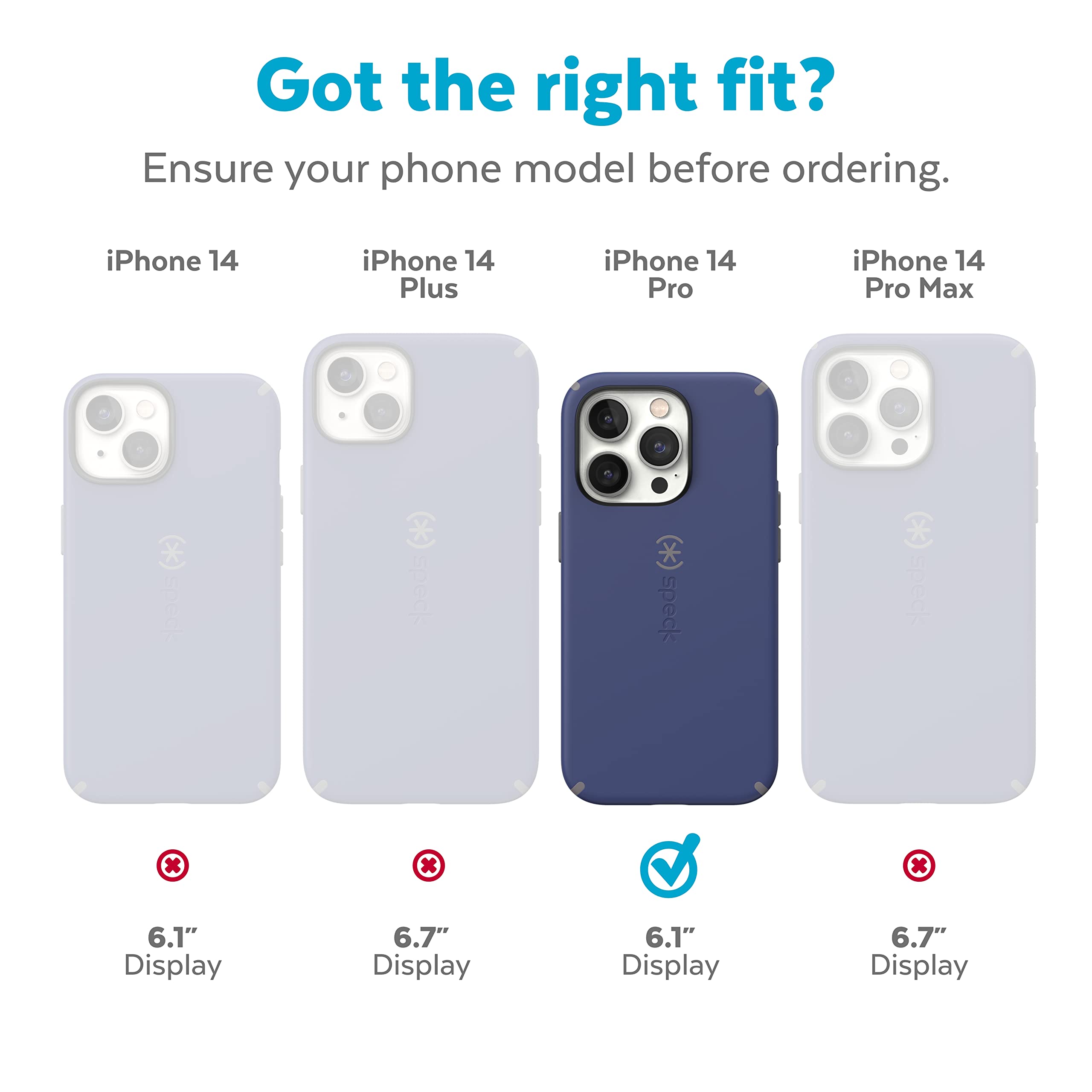 Foto 3 pulgar | Funda De Teléfono Speck Candyshell Pro Para Iphone 14 Pro 6.1 - Venta Internacional.
