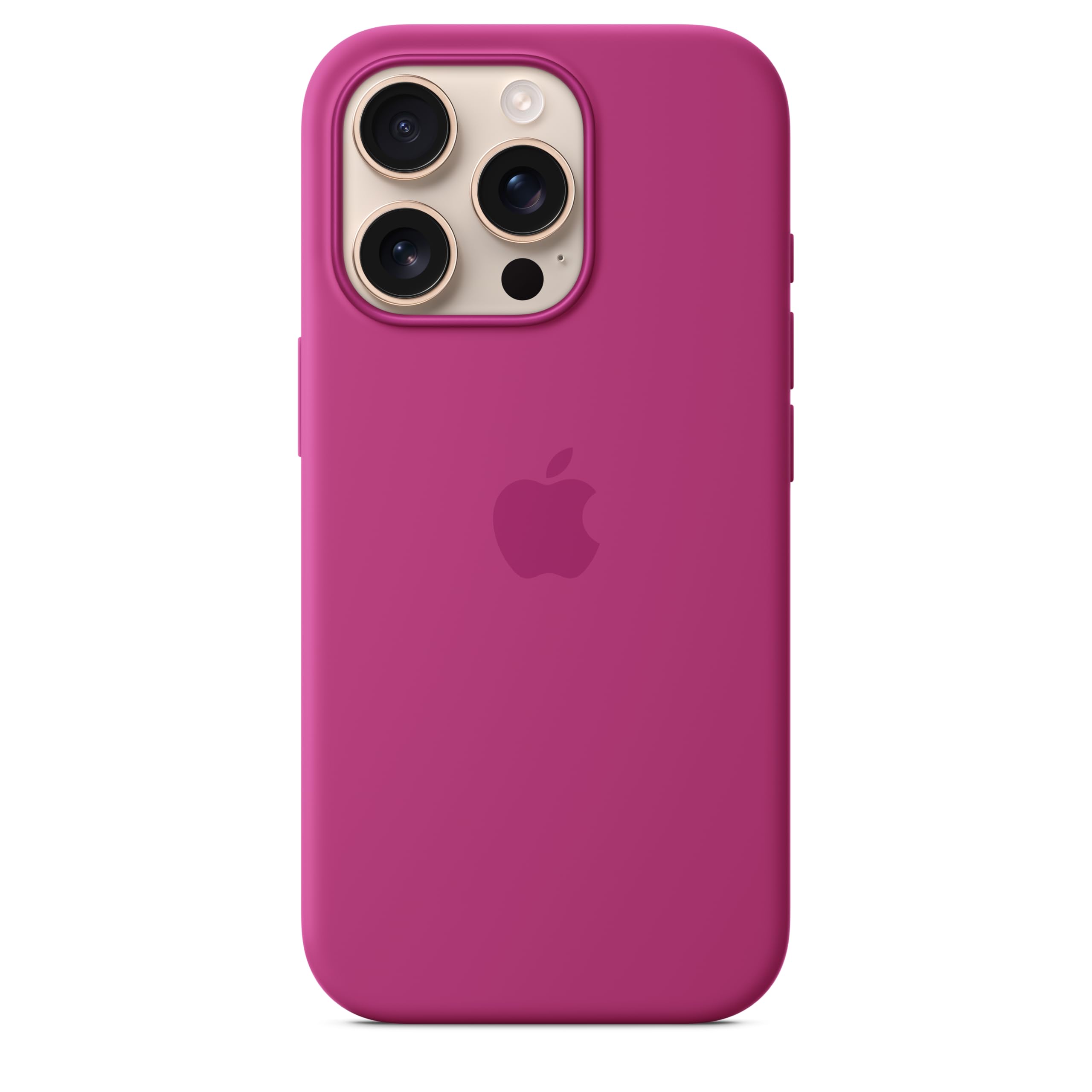 Funda De Silicona Para Apple Iphone 16 Pro Con Magsafe Fucsia - Venta Internacional.