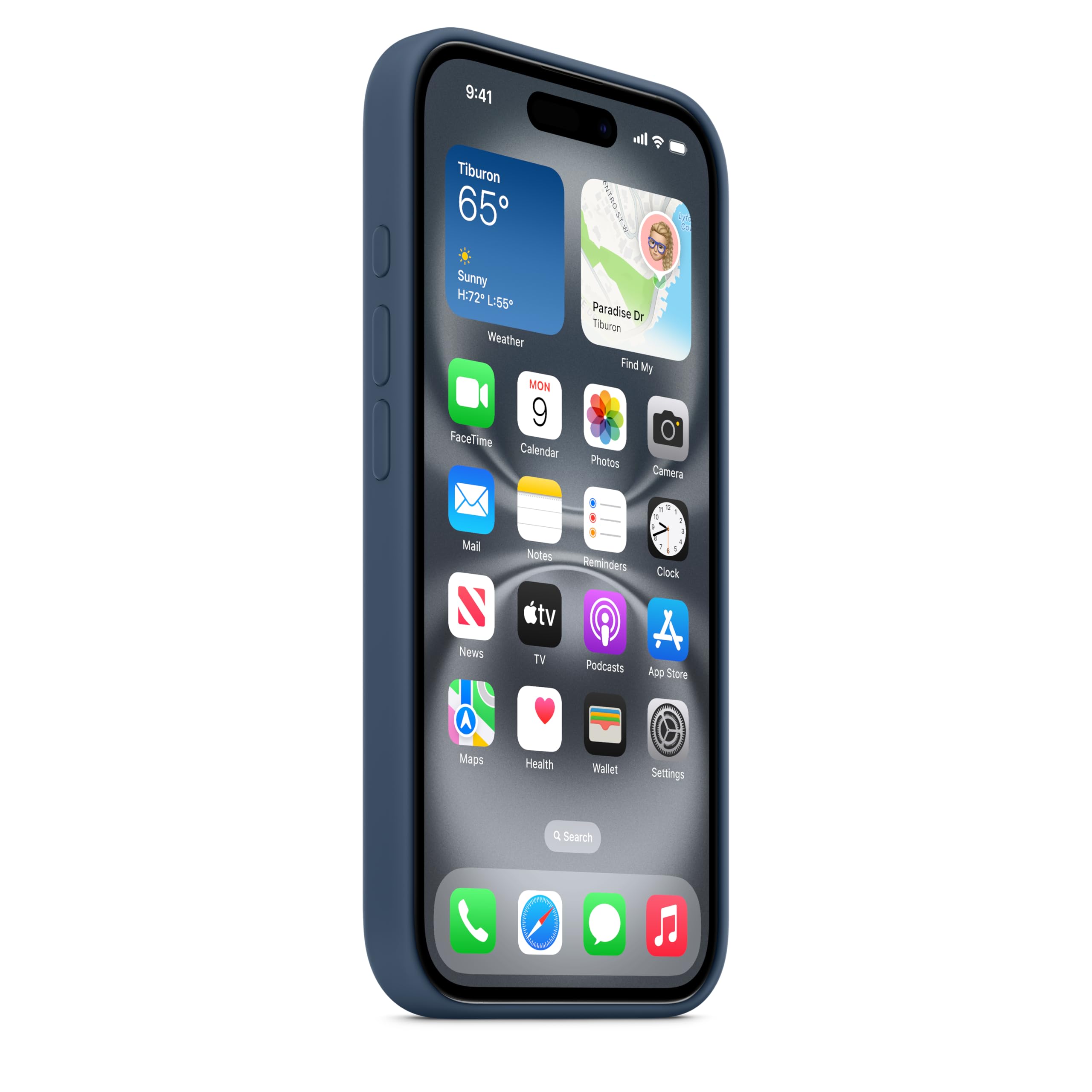 Foto 6 pulgar | Funda Para Teléfono Apple Iphone 16 De Silicona Con Magsafe Denim Blue - Venta Internacional.