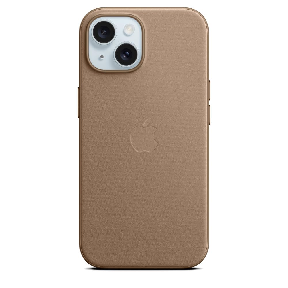 Funda Apple Iphone 15 Finewoven Con Magsafe, Color Marrón - Venta Internacional.