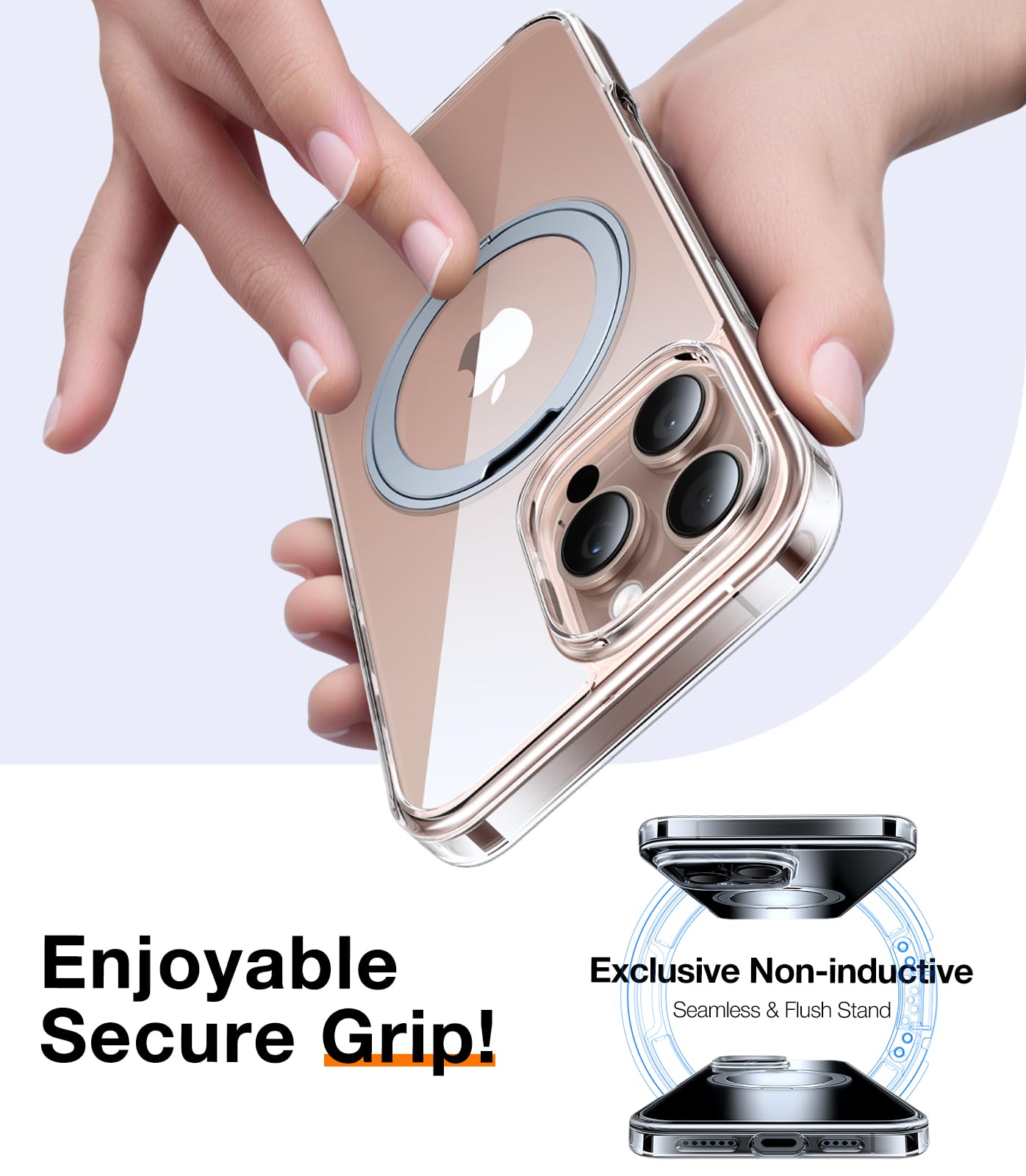 Foto 7 pulgar | Funda De Teléfono Torras Mejorada Magnética Giratoria De 360° Para Iphone 16 Pro Max - Venta Internacional.
