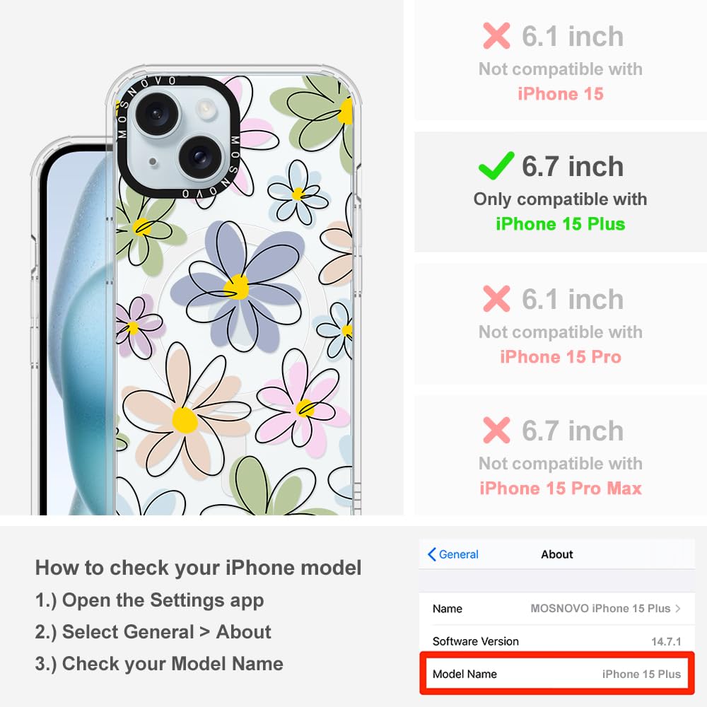 Foto 3 pulgar | Funda De Teléfono Mosnovo Para Iphone 15 Plus/iphone 14 Plus Transparente - Venta Internacional.
