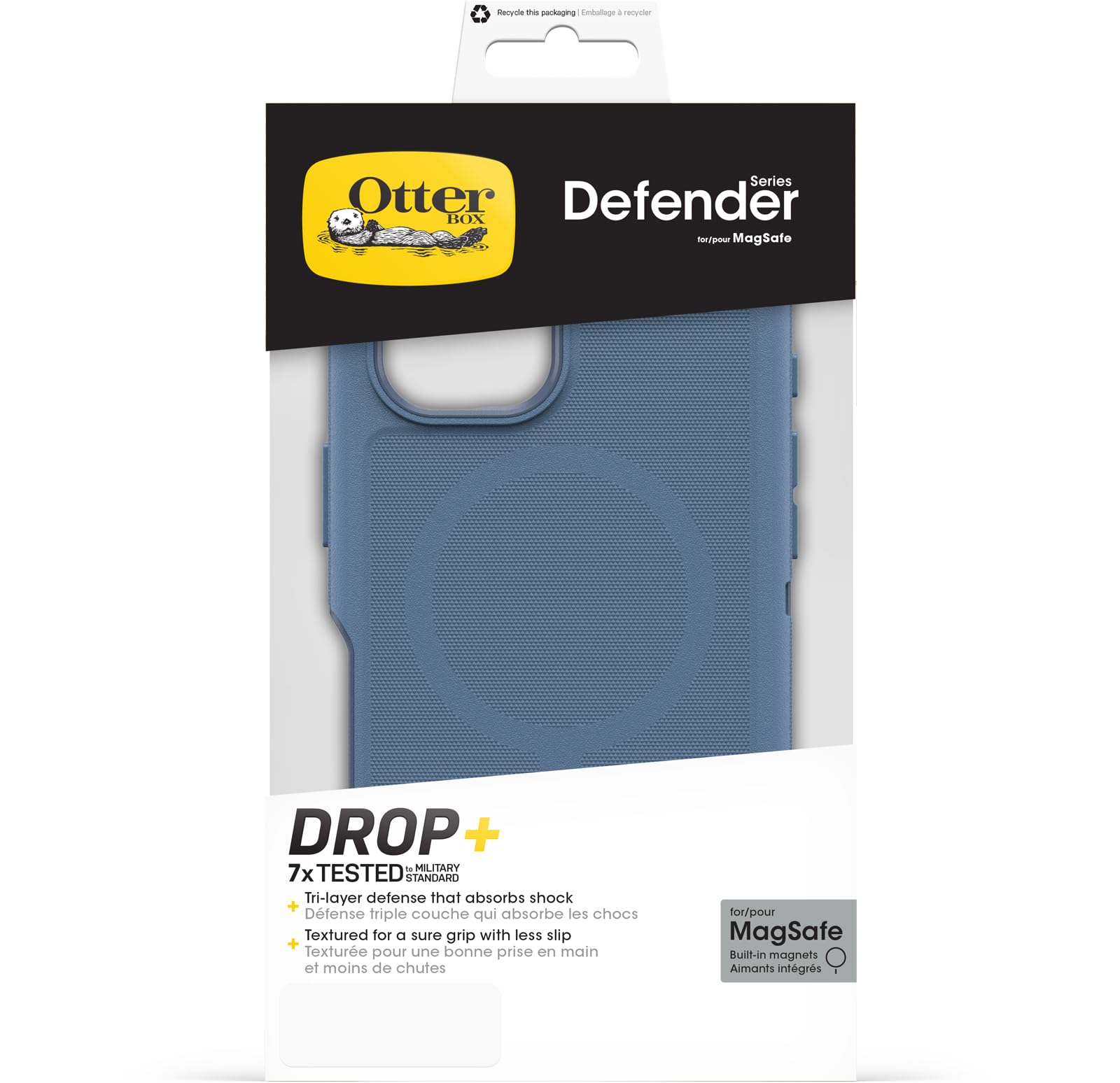 Foto 7 pulgar | Funda Otterbox Defender Series Para Iphone 16 Plus, Color Azul Claro - Venta Internacional.