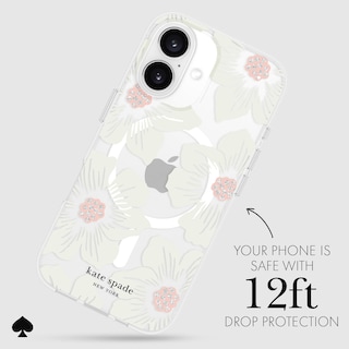 Foto 3 | Funda De Teléfono Kate Spade New York Hollyhock Cream Floral Para Iphone 16 - Venta Internacional.