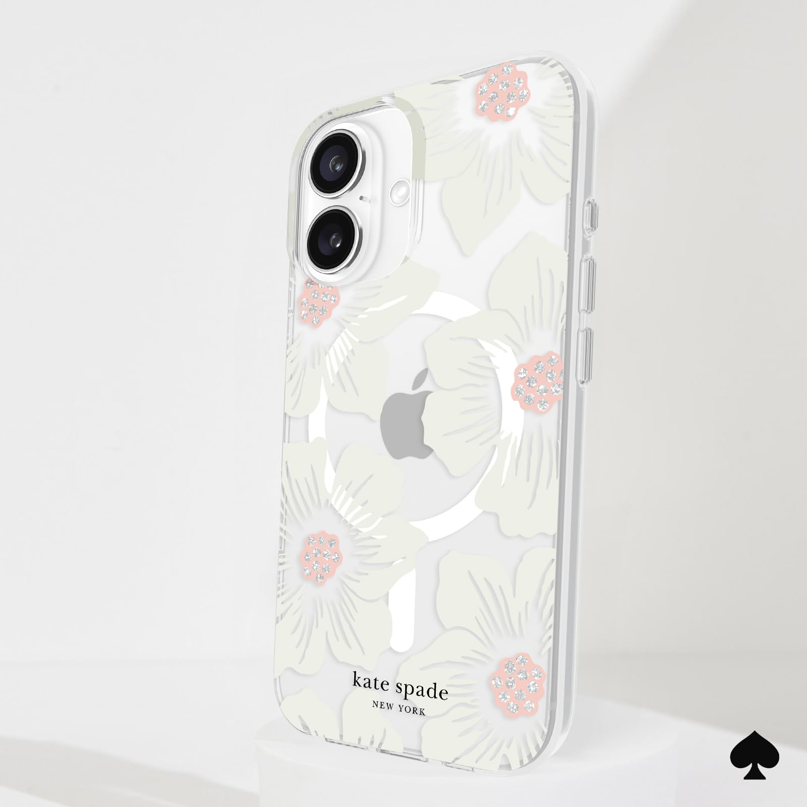 Foto 8 pulgar | Funda De Teléfono Kate Spade New York Hollyhock Cream Floral Para Iphone 16 - Venta Internacional.