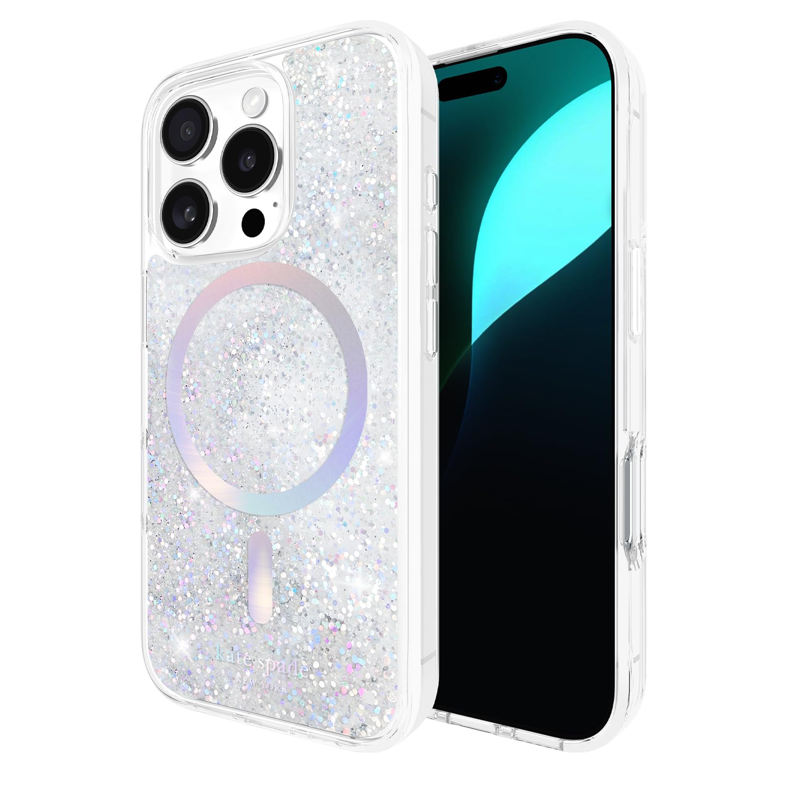 Funda De Teléfono Kate Spade New York Para Iphone 16 Pro Liquid Glitter - Venta Internacional.