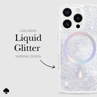 Foto 5 | Funda De Teléfono Kate Spade New York Para Iphone 16 Pro Liquid Glitter - Venta Internacional.
