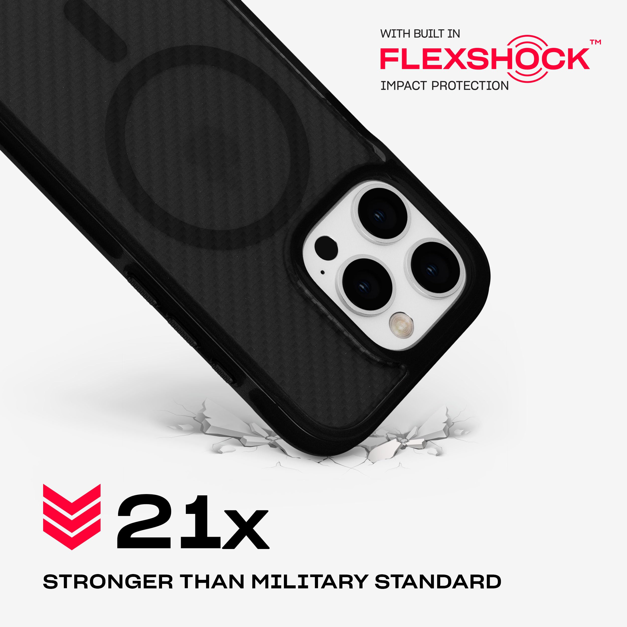 Foto 4 pulgar | Funda Tech21 Evoarmor Para Iphone 16 Pro Con Magsafe Negra - Venta Internacional.