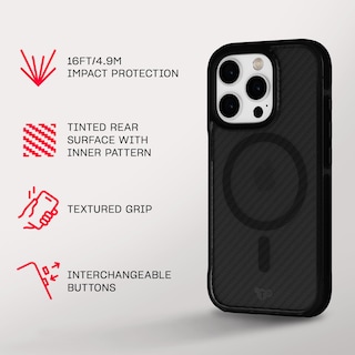 Foto 4 | Funda Tech21 Evoarmor Para Iphone 16 Pro Con Magsafe Negra - Venta Internacional.