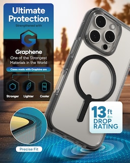 Foto 4 | Funda De Teléfono Zagg Santa Cruz Snap Para Iphone 16 Pro Negra - Venta Internacional.
