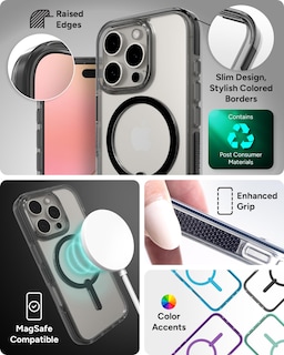 Foto 5 | Funda De Teléfono Zagg Santa Cruz Snap Para Iphone 16 Pro Negra - Venta Internacional.