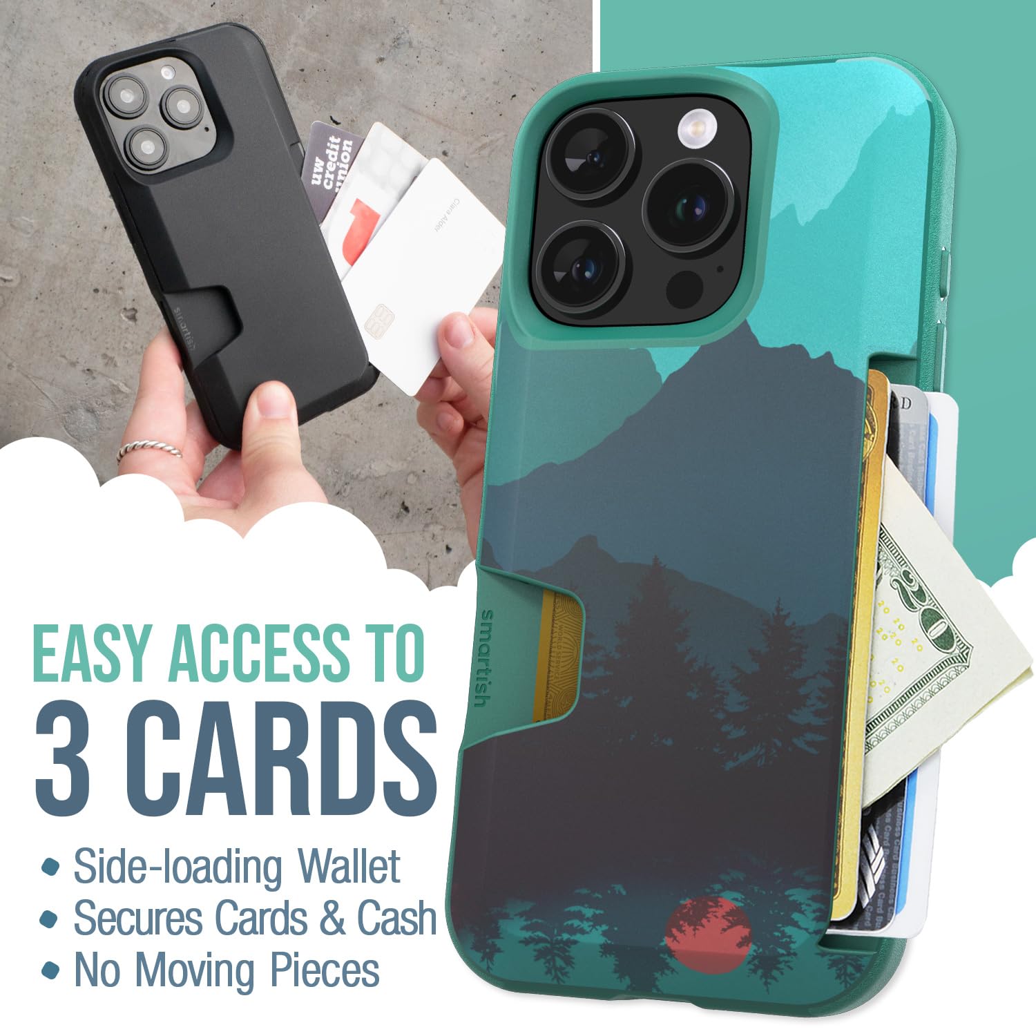 Foto 3 pulgar | Funda Tipo Cartera Smartish Para Iphone 16 Pro Wallet Slayer Vol. 1 - Venta Internacional.