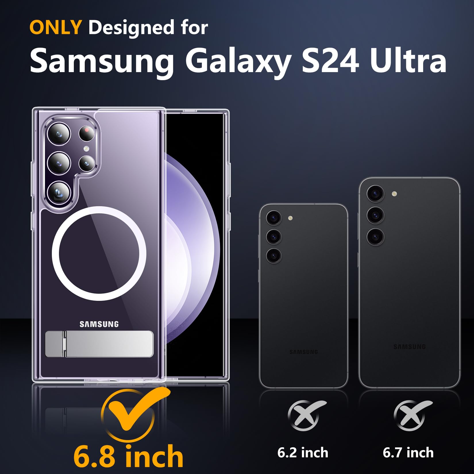 Foto 3 pulgar | Funda De Teléfono Spidercase Para Samsung Galaxy S24 Ultra 6.8 Pulgadas - Venta Internacional.