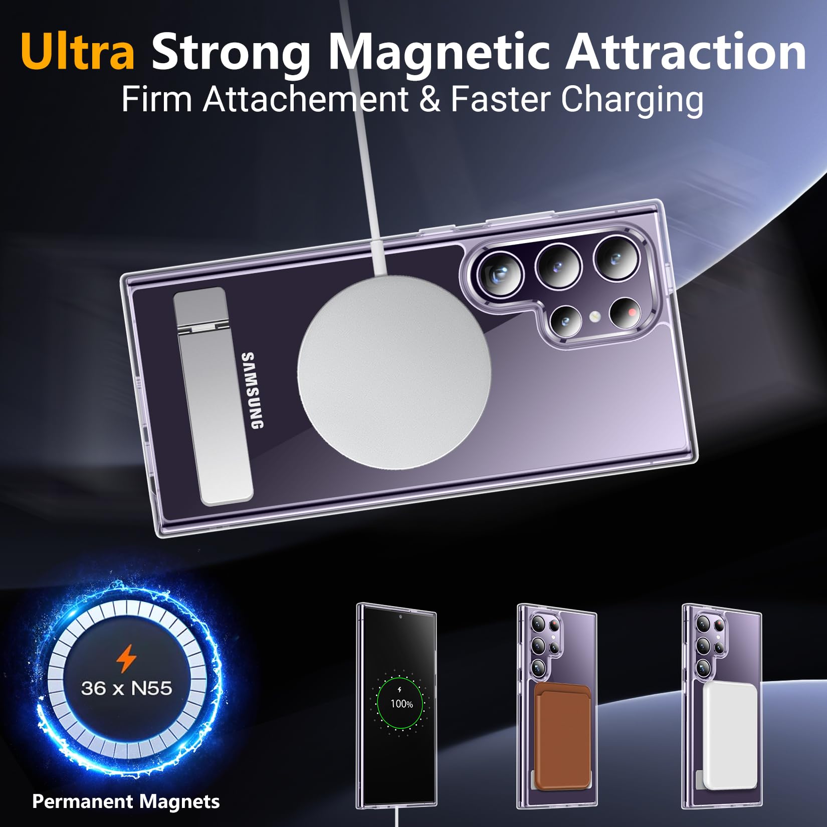 Foto 7 pulgar | Funda De Teléfono Spidercase Para Samsung Galaxy S24 Ultra 6.8 Pulgadas - Venta Internacional.