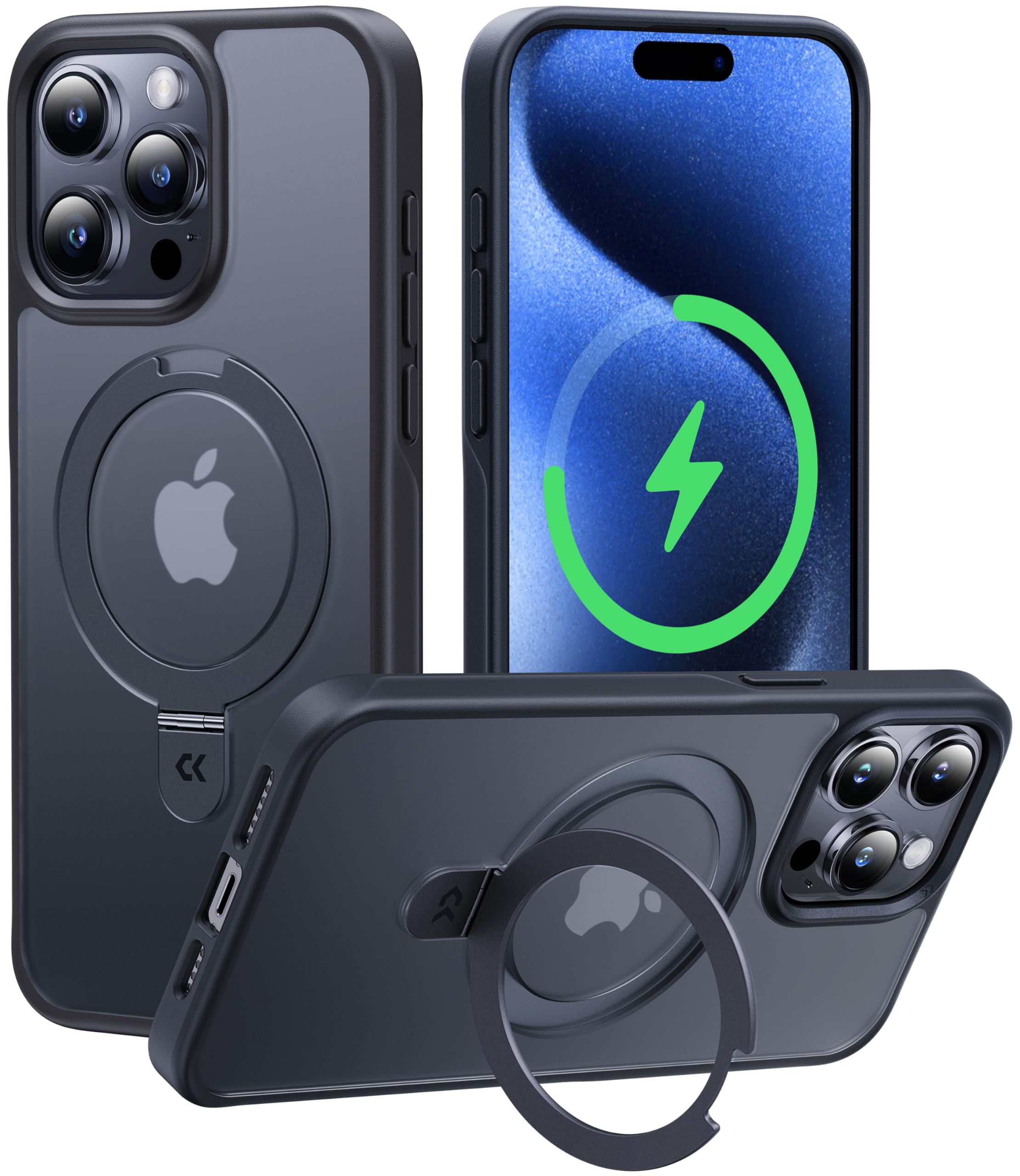 Foto 2 pulgar | Funda De Teléfono Casekoo Diseñada Para Iphone 15 Pro Max Negra - Venta Internacional.