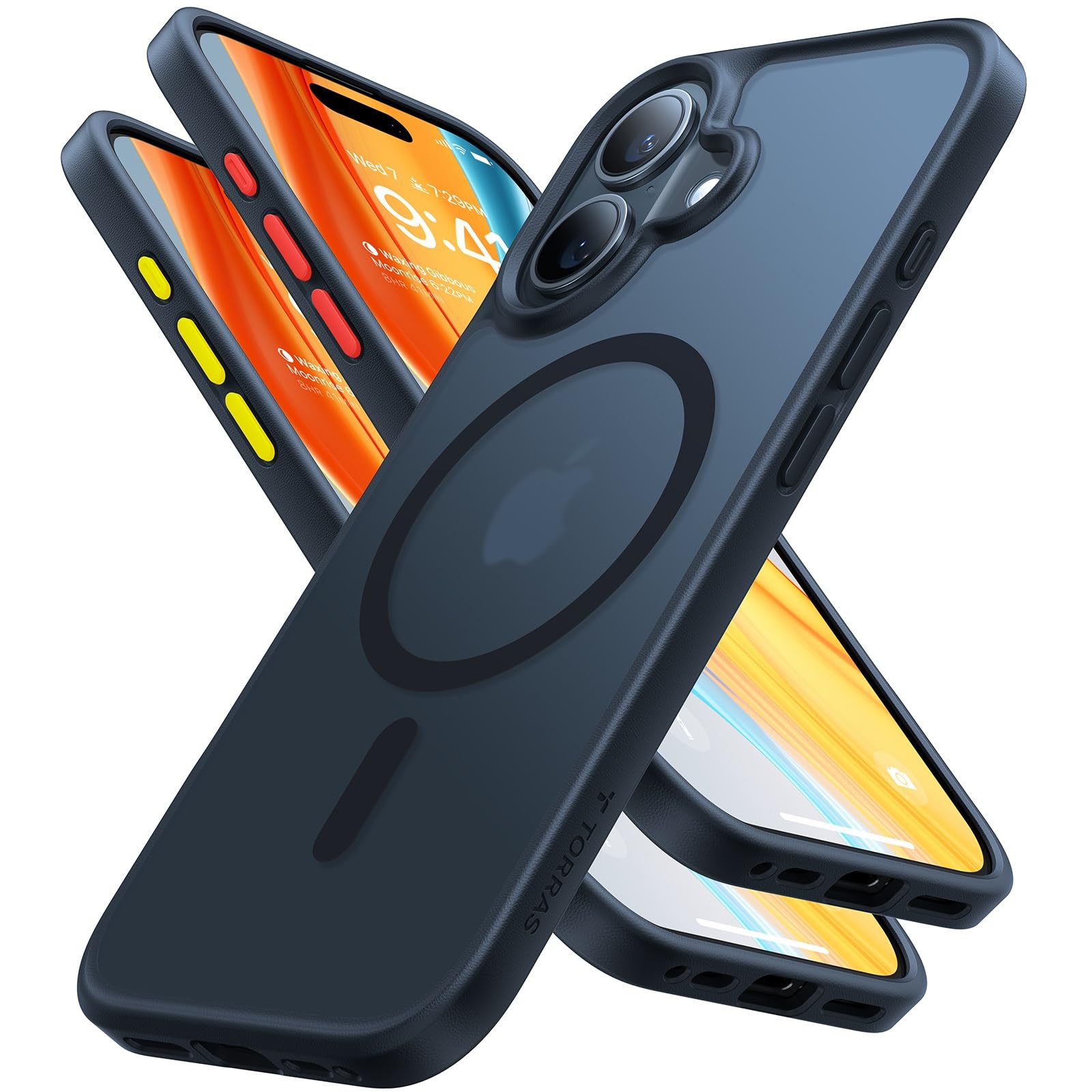 Foto 2 pulgar | Funda Magnética Torras A Prueba De Golpes Para Iphone 16 6.1 Negra - Venta Internacional.