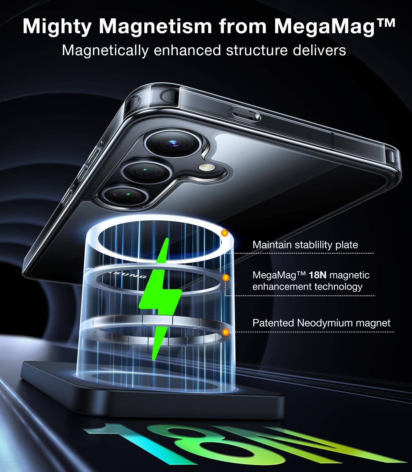 Foto 4 pulgar | Funda De Teléfono Torras Magnética Transparente Para Samsung Galaxy S24 Plus - Venta Internacional.