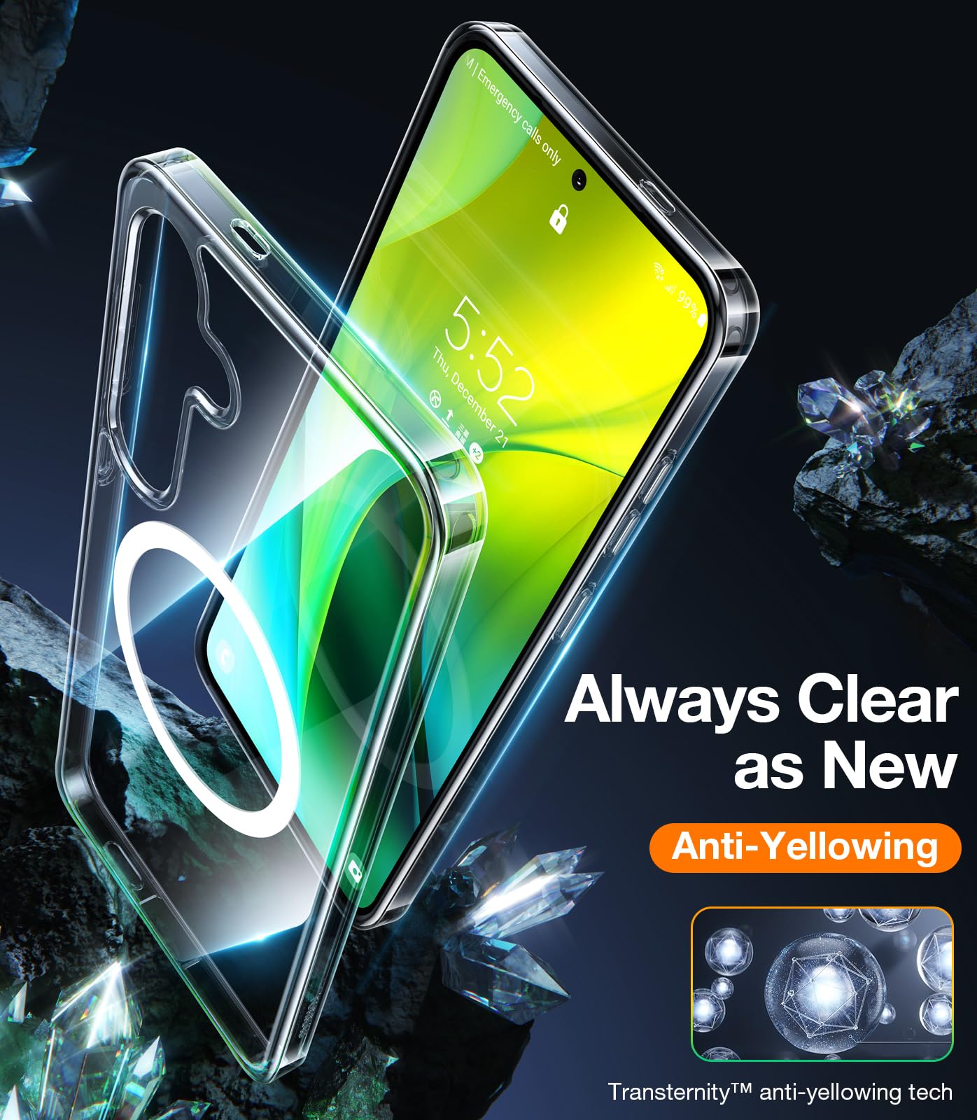 Foto 8 pulgar | Funda De Teléfono Torras Magnética Transparente Para Samsung Galaxy S24 Plus - Venta Internacional.