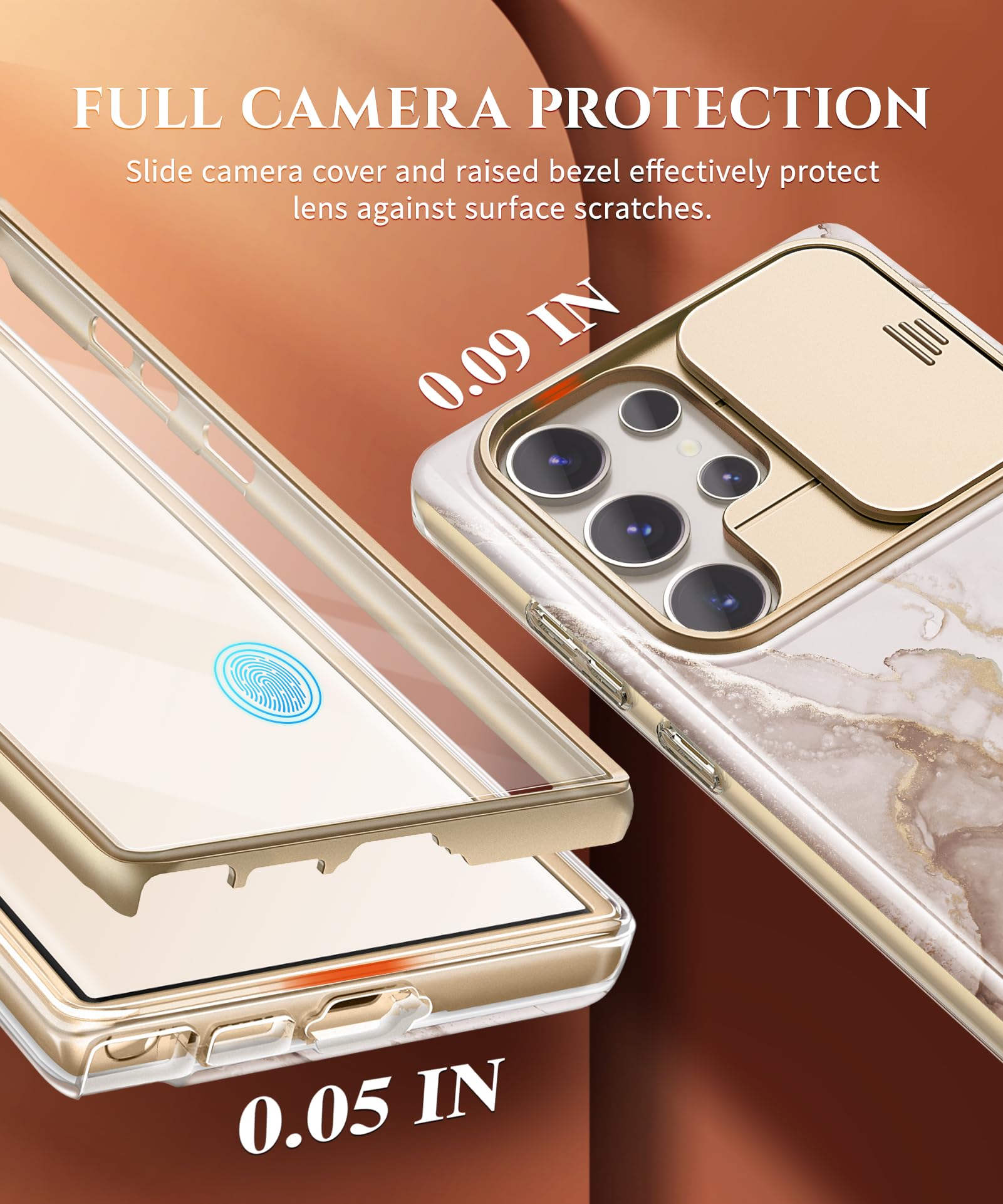 Foto 3 | Funda De Teléfono Gviewin Para Samsung Galaxy S23 Ultra Con Funda Deslizante - Venta Internacional.