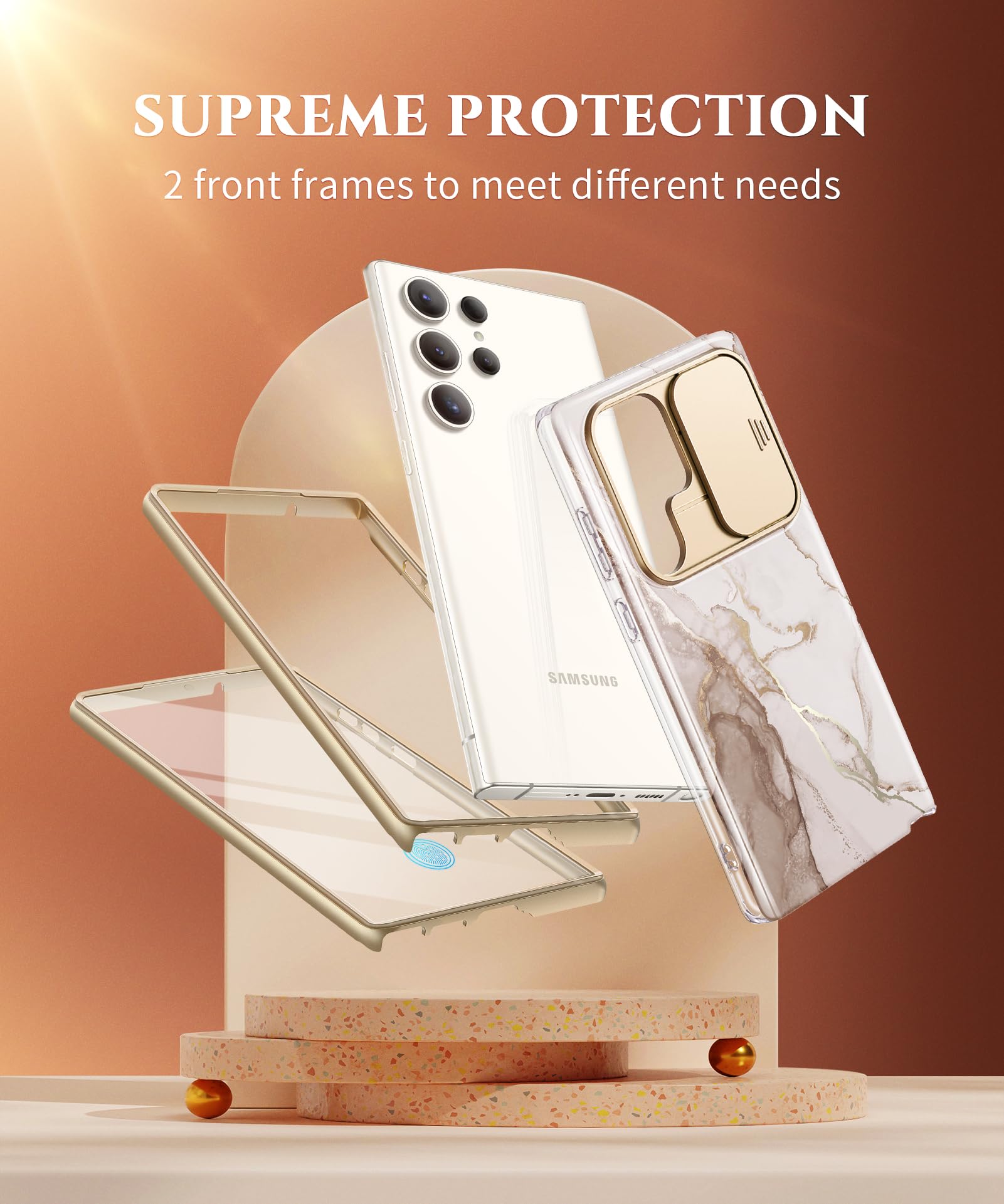 Foto 6 pulgar | Funda De Teléfono Gviewin Para Samsung Galaxy S23 Ultra Con Funda Deslizante - Venta Internacional.