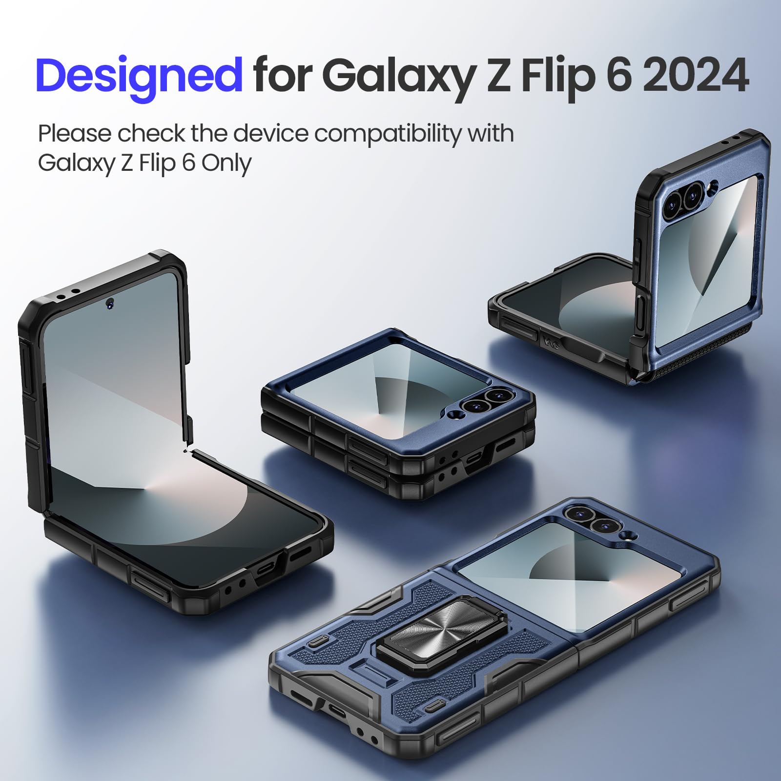Foto 3 | Funda De Teléfono Vego Para Samsung Galaxy Z Flip 6 2024 Con Accesorios - Venta Internacional.