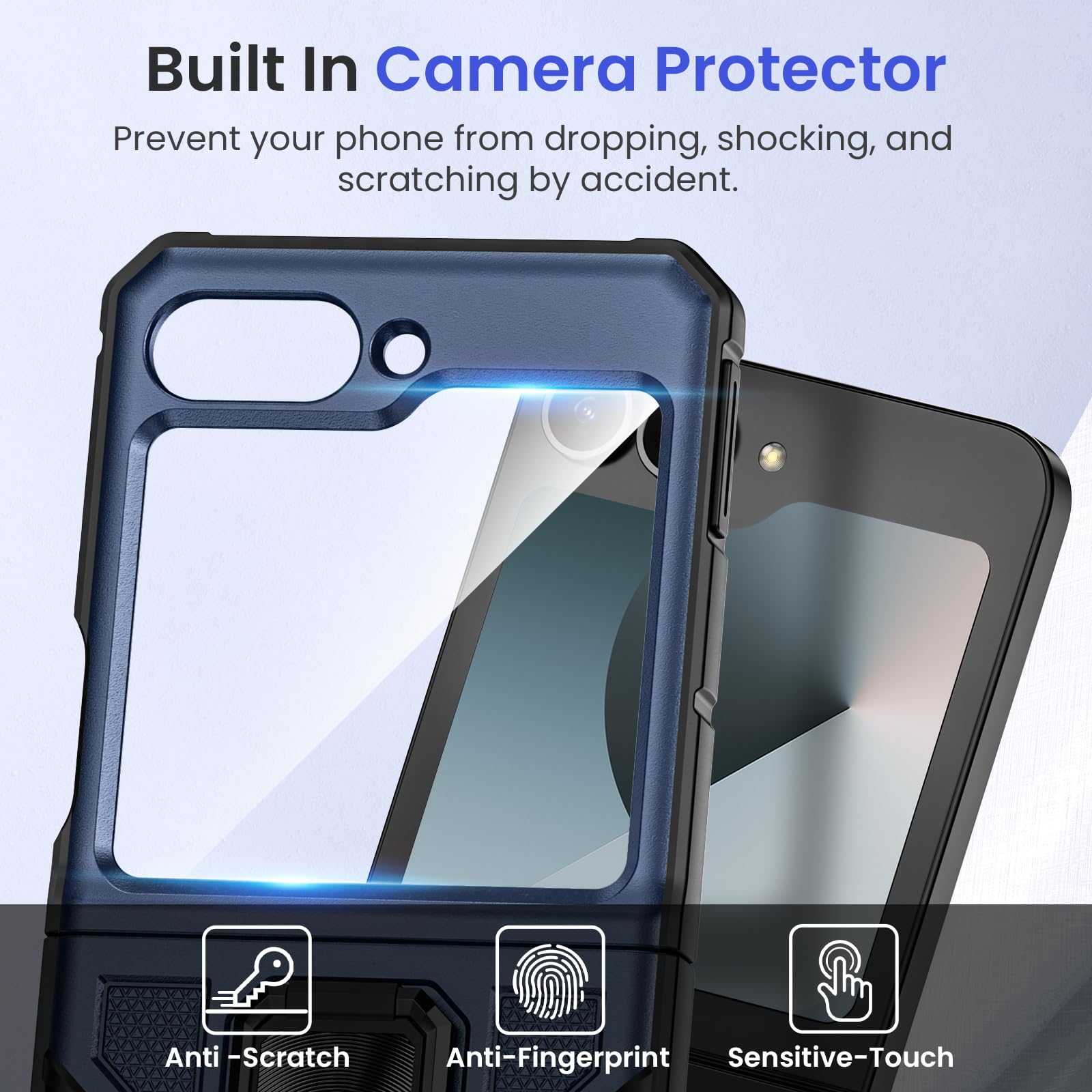 Foto 7 pulgar | Funda De Teléfono Vego Para Samsung Galaxy Z Flip 6 2024 Con Accesorios - Venta Internacional.