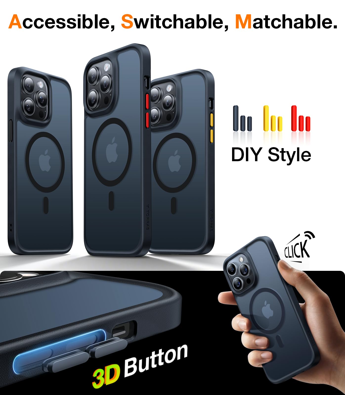 Foto 8 pulgar | Funda De Teléfono Torras Magnética Mejorada Para Iphone 14 Pro Max - Venta Internacional.