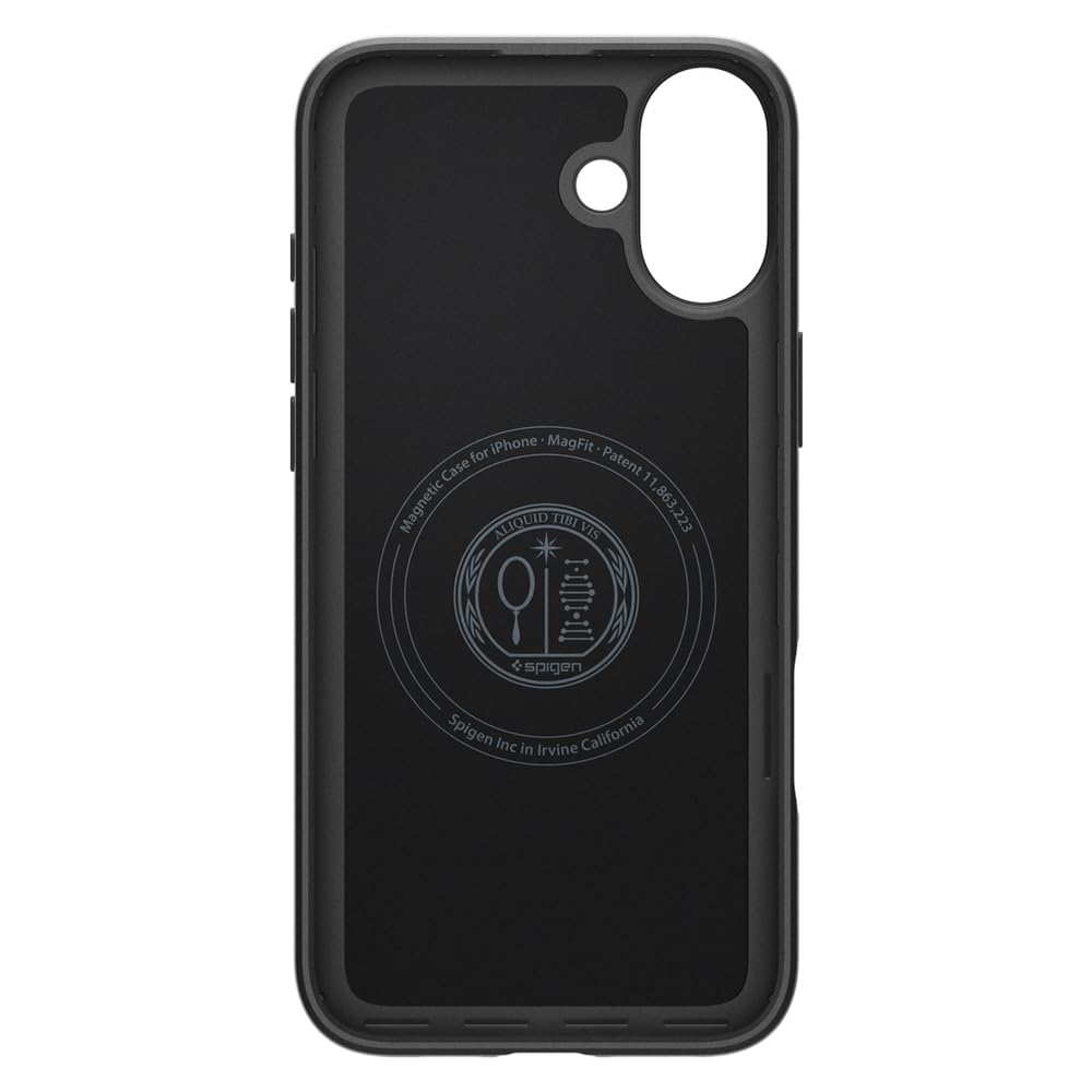 Foto 5 pulgar | Funda Spigen Thin Fit Magfit Para Iphone 16, Carcasa Rígida Negra - Venta Internacional.