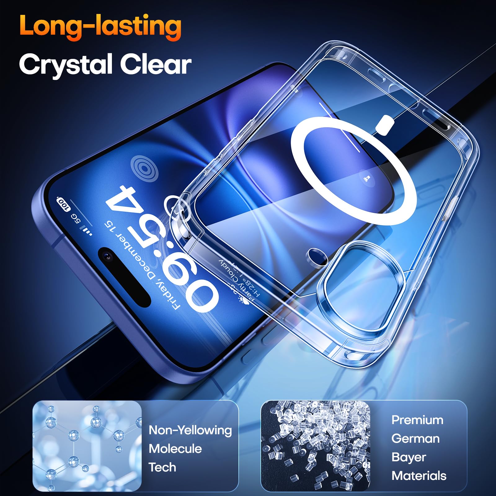 Foto 8 pulgar | Funda De Teléfono Tauri Para Iphone 16 Con Control De Cámara Magsafe Clear - Venta Internacional.