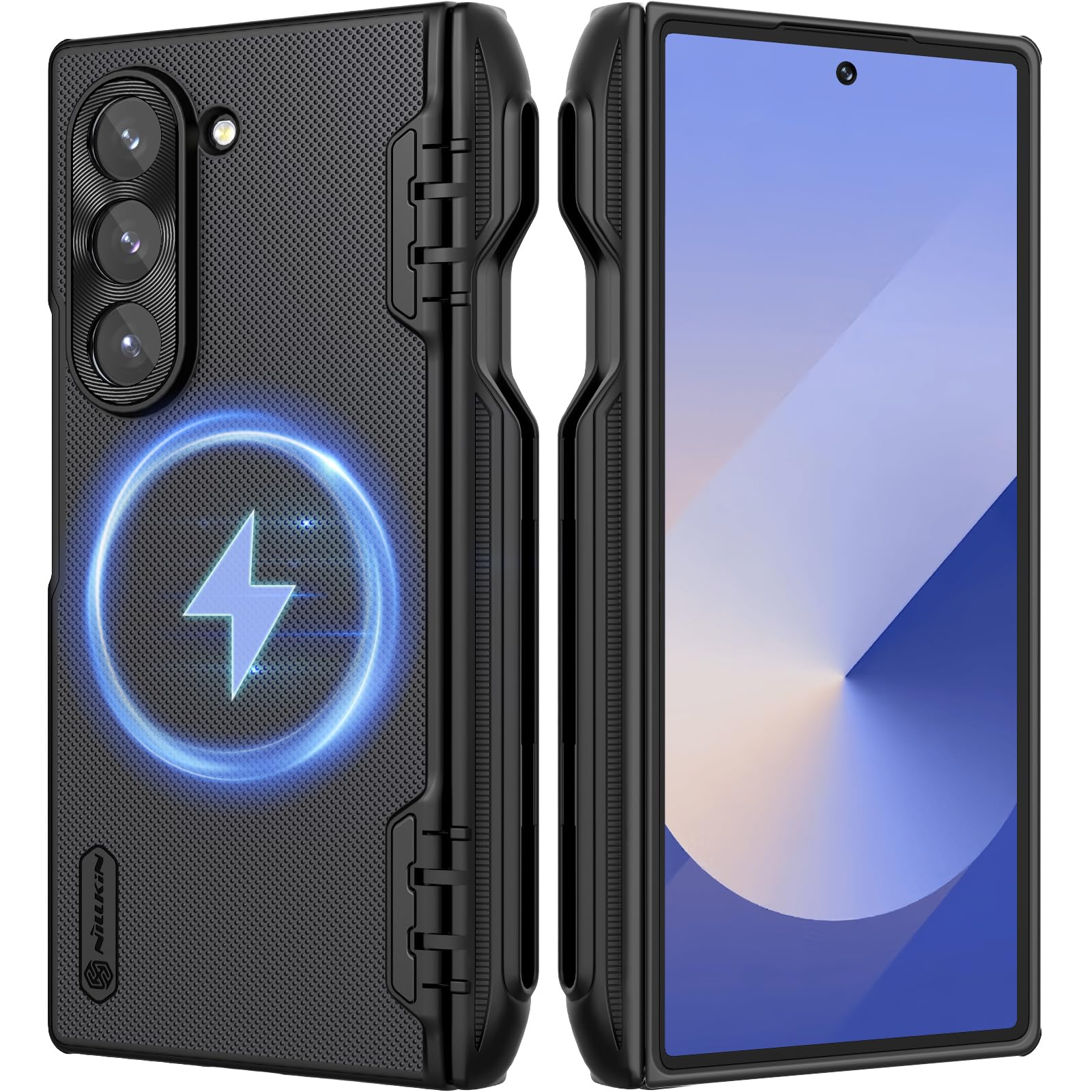 Funda De Teléfono Nillkin Super Frosted Shield Para Samsung Galaxy Z Fold 6 Con Soporte Para Bolígrafos S - Ve