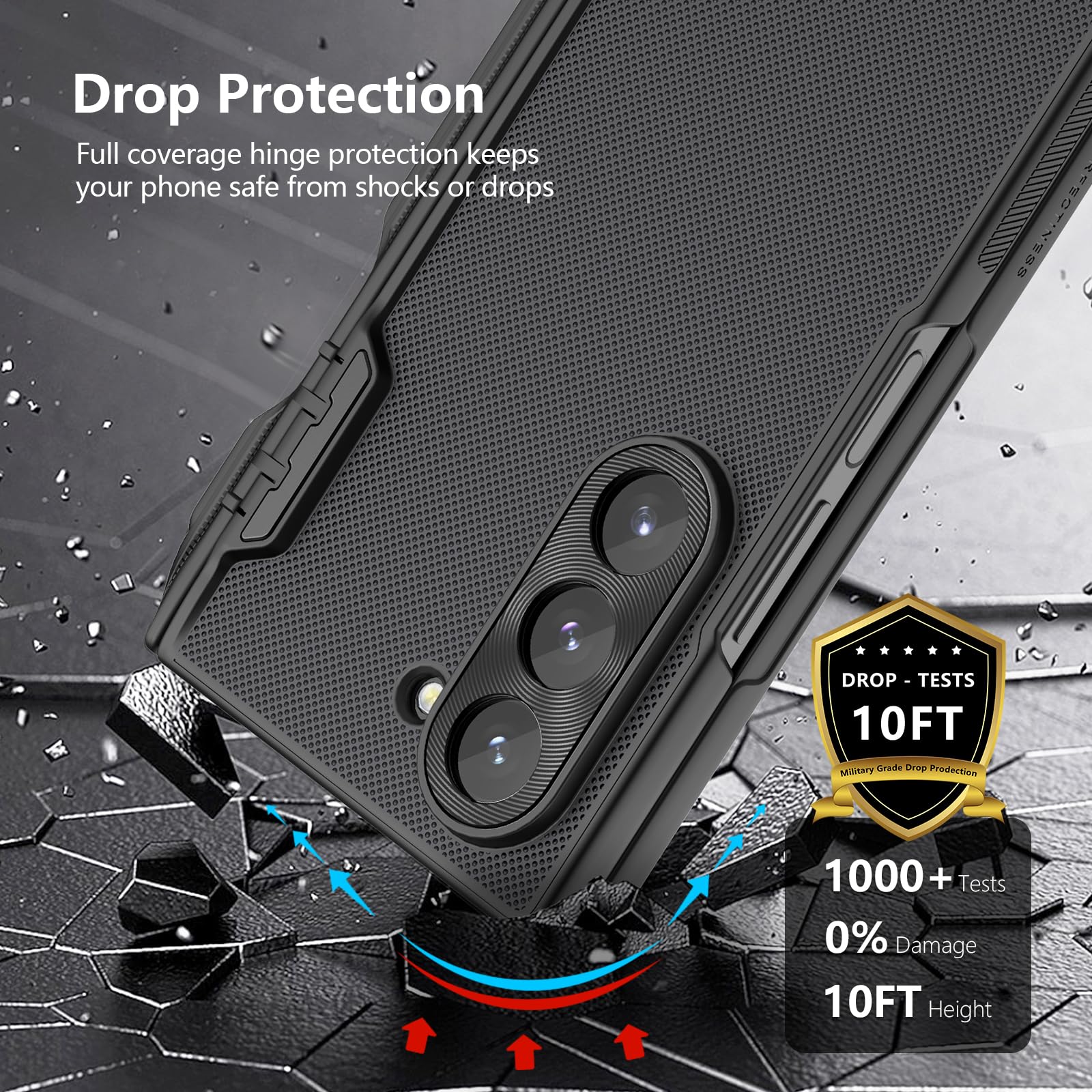 Foto 8 pulgar | Funda De Teléfono Nillkin Super Frosted Shield Para Samsung Galaxy Z Fold 6 Con Soporte Para Bolígrafos S - Ve