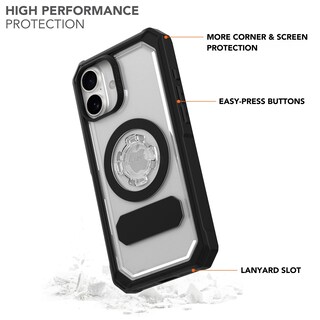 Foto 2 | Funda De Teléfono Rokform Crystal Case Para Iphone 16 Plus, Transparente - Venta Internacional.