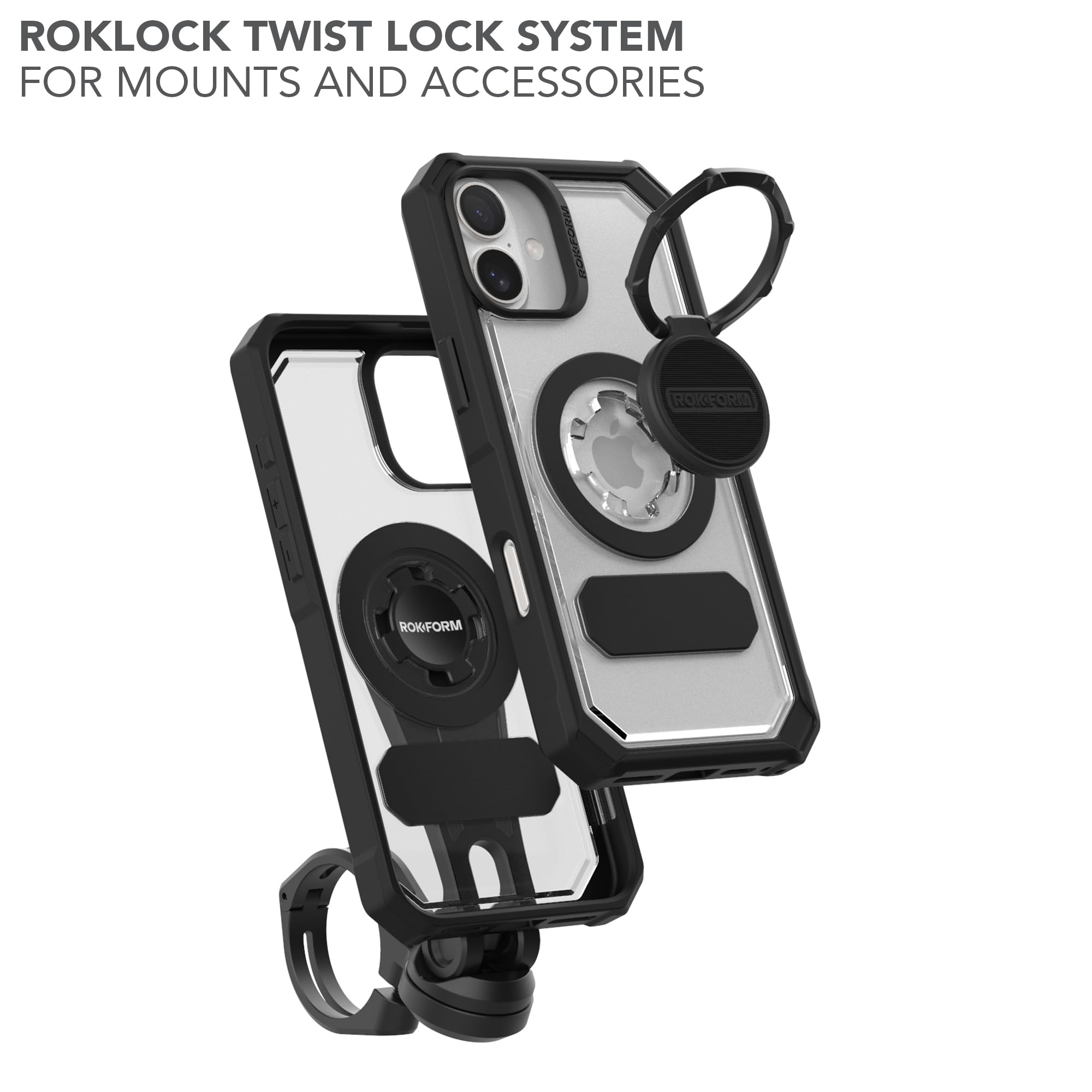 Foto 4 | Funda De Teléfono Rokform Crystal Case Para Iphone 16 Plus, Transparente - Venta Internacional.
