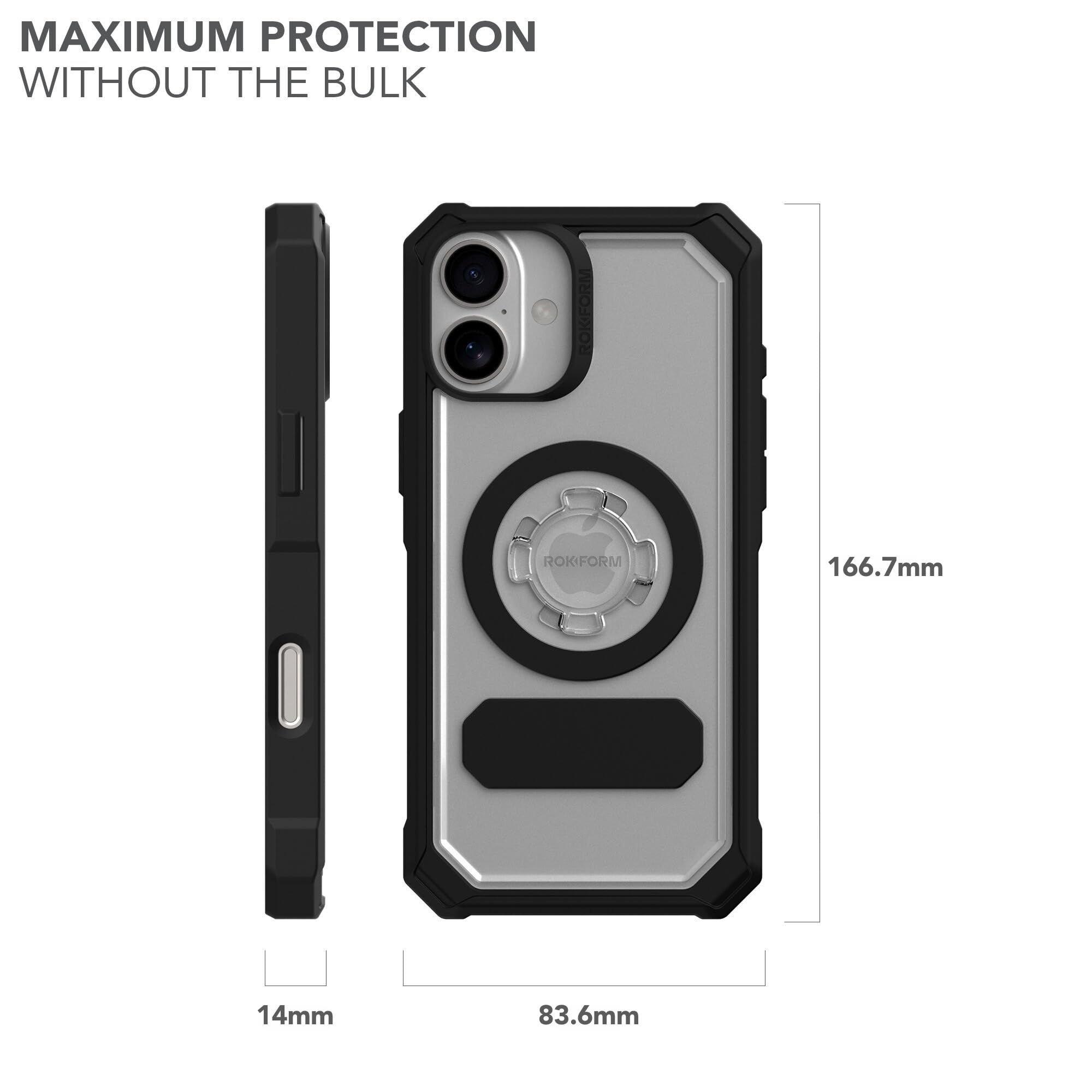 Foto 6 pulgar | Funda De Teléfono Rokform Crystal Case Para Iphone 16 Plus, Transparente - Venta Internacional.