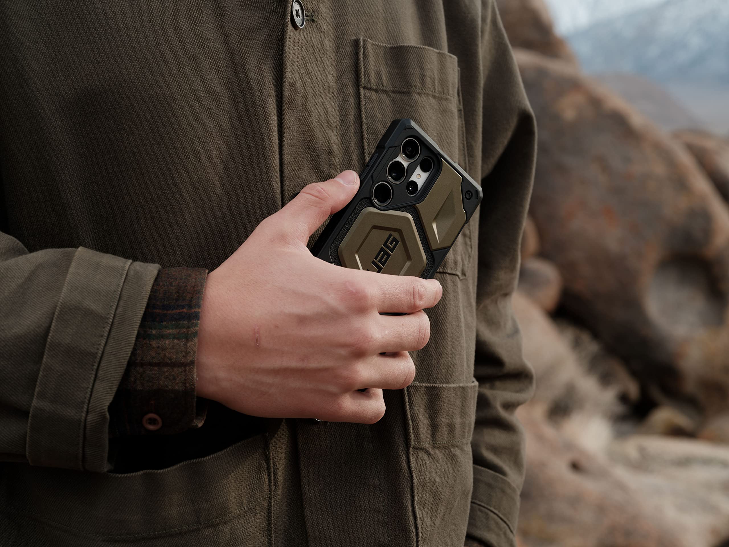 Foto 5 | Funda Urban Armor Gear Uag Monarch Pro De Fibra De Carbono Para Samsung Galaxy S23 Ultra - Venta Internacional.