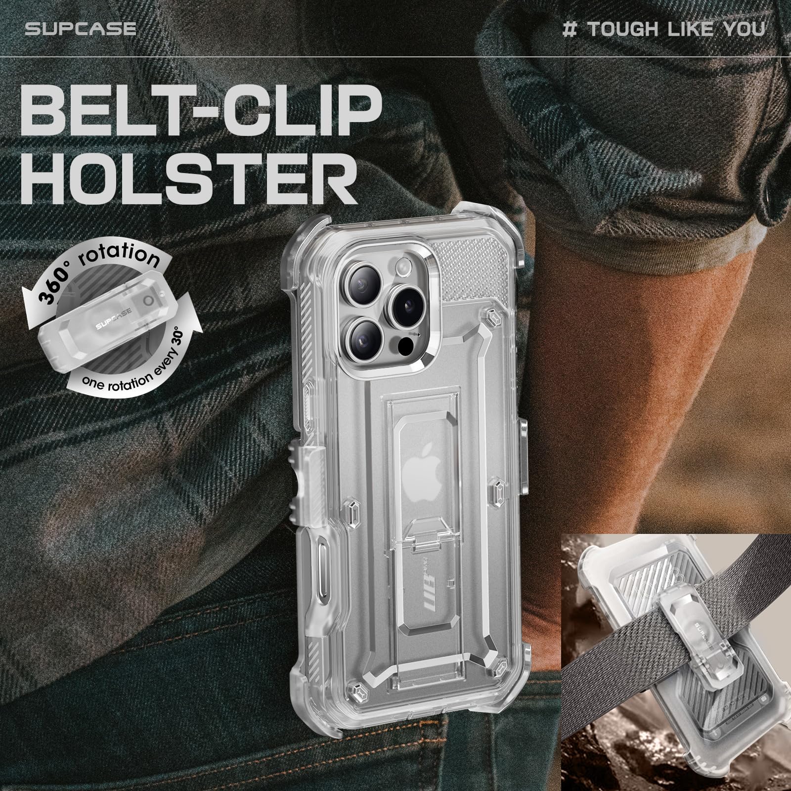 Foto 7 pulgar | Funda Para Teléfono Supcase Unicorn Beetle Pro Iphone 16 Pro 6.3'' 2024 - Venta Internacional.