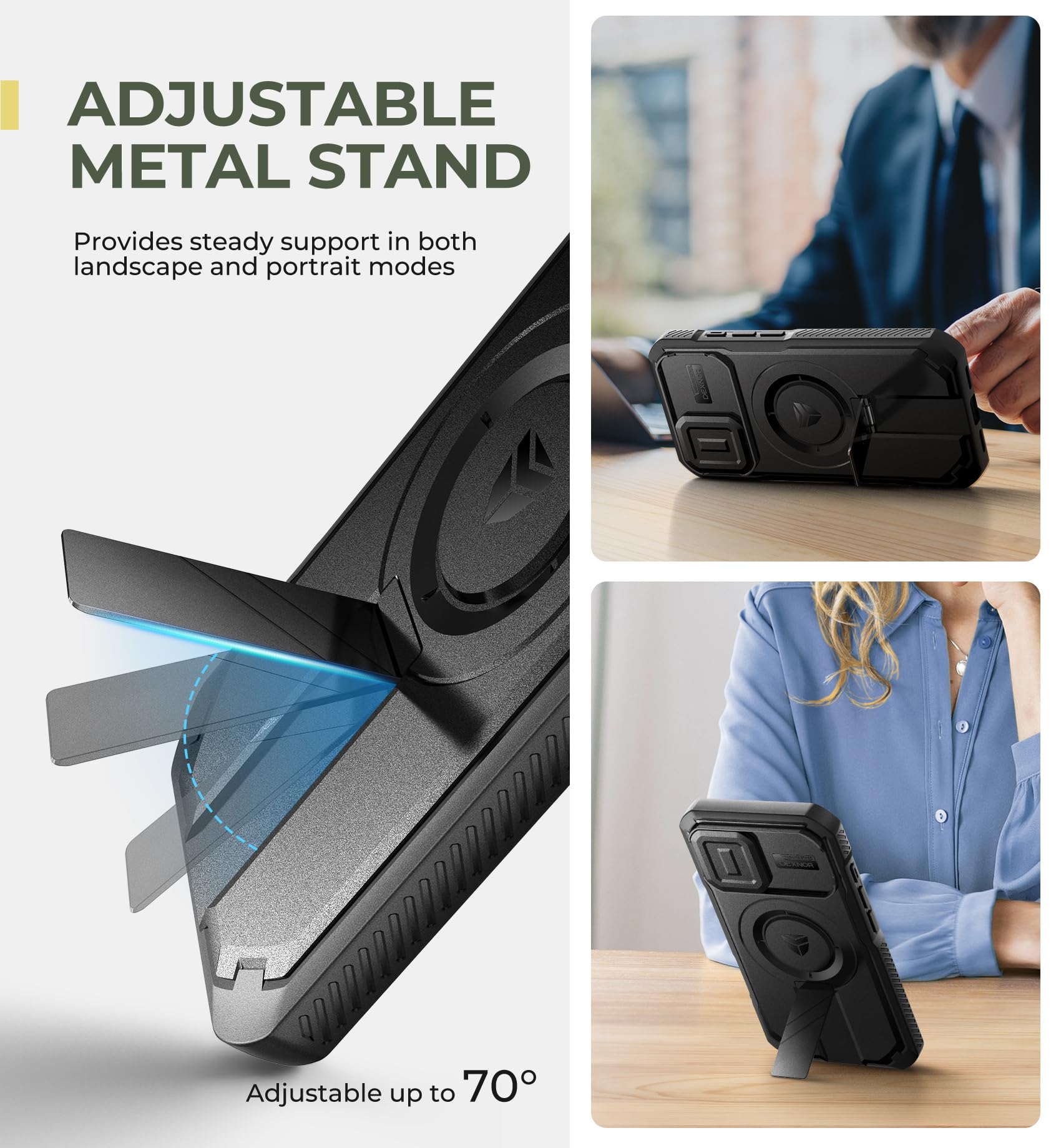 Foto 5 | Funda De Teléfono Dexnor Para Iphone 16 Con Cámara Deslizante Negra - Venta Internacional.
